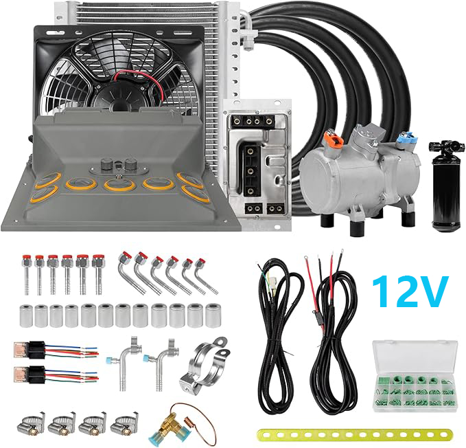 Air Compressor - TELCOOL 12V DC Elektryczny Klimatyzator Samochodowy,