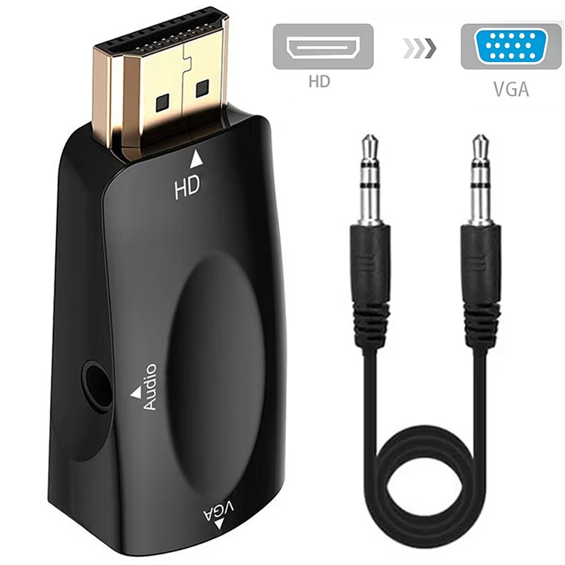 Transmission Jack Adapter - Konwerter kabla HDMI na VGA 1080P